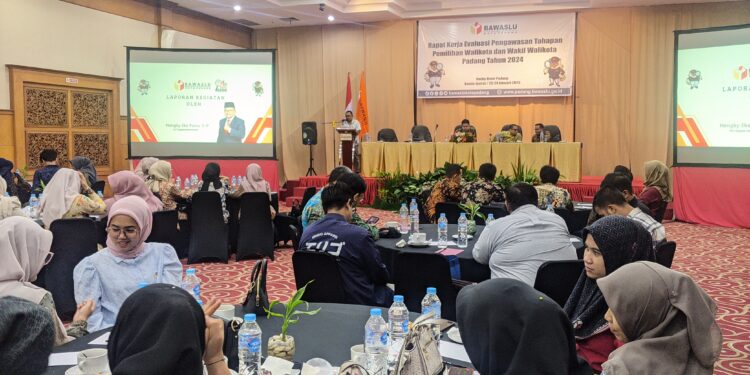 Bawaslu Kota Padang Gelar Rapat Kerja Evaluasi Pengawasan Tahapan Pemilihan Walikota dan Wakil Walikota Padang Tahun 2024